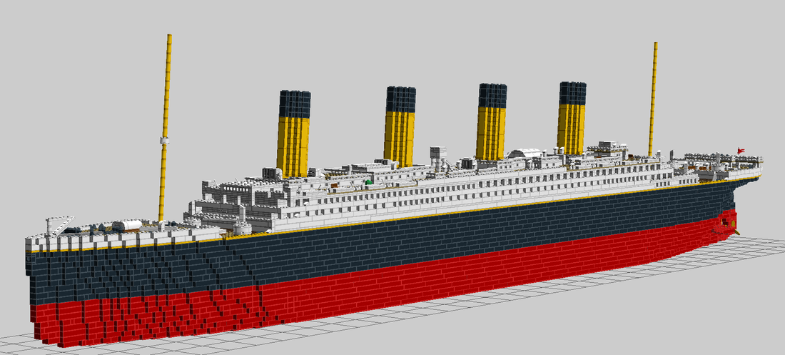 LEGO RMS Titanic 7ft Model - Hägerman's Ships